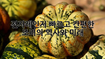 전자레인지: 빠르고 간편한 조리의 역사와 미래